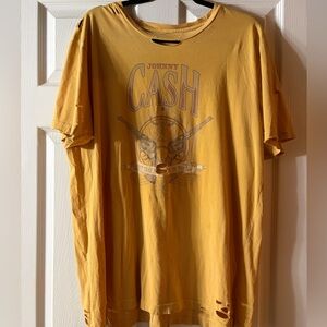 Johnny Cash western Graphic Tee plus size